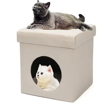 Cat House Warm Nest Storage Box Cat Square House Bench Cat Toy Organizer Pet Portable Sleeping Supplies
Cat House Warm Nest Storage Box Cat Square House Bench Cat Toy Organizer Pet Portable Sleeping Supplies