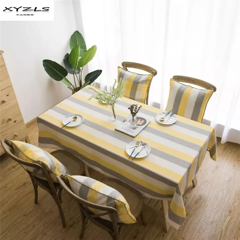 XYZLS Decorative Table Cloth Yellow Grey Striped Tablecloth for Dining Table Cover for Kitchen Party Wedding Home Decor 1 Piece
XYZLS Decorative Table Cloth Yellow Grey Striped Tablecloth for Dining Table Cover for Kitchen Party Wedding Home Decor 1 Piece