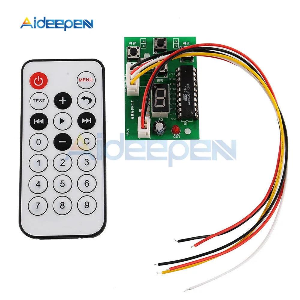 DC 4V-6V Stepper Motor Driver Control Integrated Board 2-phase 4-wire Controller Speed Adjustable with Remote
DC 4V-6V Stepper Motor Driver Control Integrated Board 2-phase 4-wire Controller Speed Adjustable with Remote