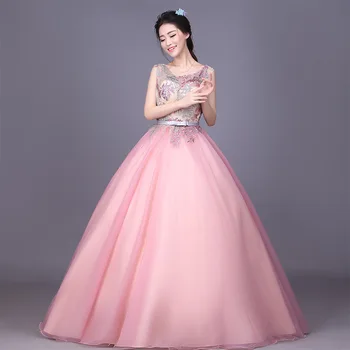 Vestidos De Festa Pink Bridesmaid Dresses Floral Appliques Ball Gown Sleeveless Elegant Formal Party Dress Prom Gowns 05436
Vestidos De Festa Pink Bridesmaid Dresses Floral Appliques Ball Gown Sleeveless Elegant Formal Party Dress Prom Gowns 05436