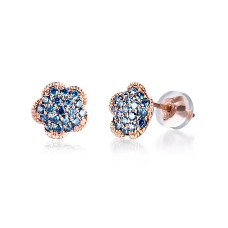 18K Gold Cute Flower Crystal Stud Earring Paved Shiny Austrian Cubic Zirconia Trendy Rose Gold-Color AU750 Jewelry For Women
18K Gold Cute Flower Crystal Stud Earring Paved Shiny Austrian Cubic Zirconia Trendy Rose Gold-Color AU750 Jewelry For Women