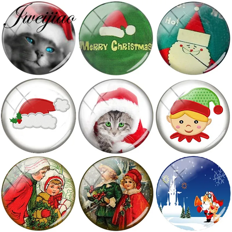 JWEIJIAO Santa Claus Christmas hat Art Picture DIY Glass Cabochon Dome For Keychain Necklace Earrings Accesories wholesale
JWEIJIAO Santa Claus Christmas hat Art Picture DIY Glass Cabochon Dome For Keychain Necklace Earrings Accesories wholesale