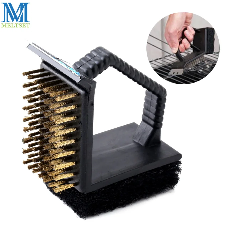 3 In 1 Barbecue Grill Brush Multifunction BBQ Grill Cleaning Brush Copper Steel Barbecue Cleaner BBQ Accessories
3 In 1 Barbecue Grill Brush Multifunction BBQ Grill Cleaning Brush Copper Steel Barbecue Cleaner BBQ Accessories