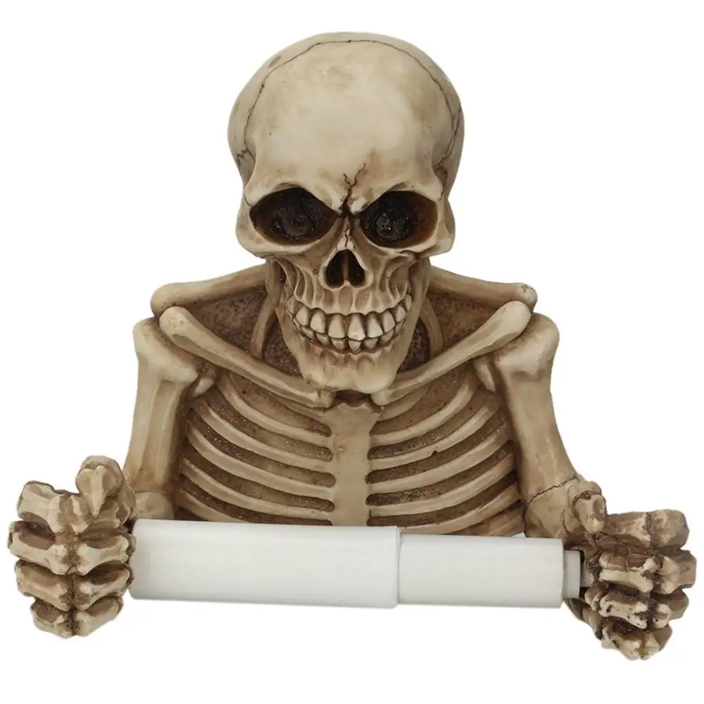 Novelty Skull Shape Tissue Holder Wall Hanging Kitchen Bathroom Toilet Roll Paper Towel Rack Plastic Holder Home Supplies
Novelty Skull Shape Tissue Holder Wall Hanging Kitchen Bathroom Toilet Roll Paper Towel Rack Plastic Holder Home Supplies