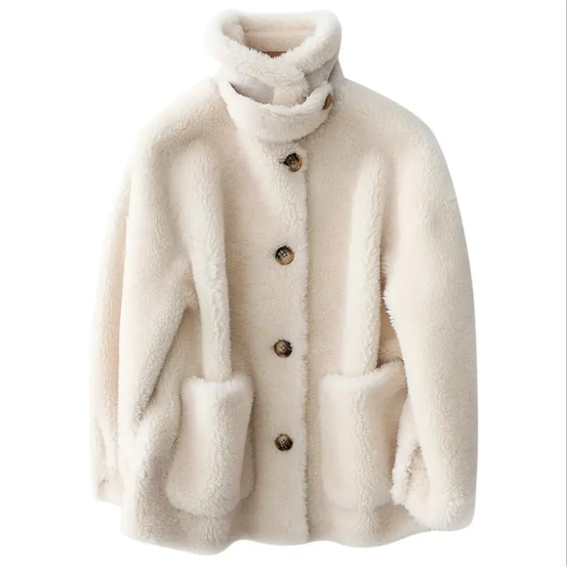 Winter Coat Women Faux Fur Jacket 2019 Sheep Shear Coat Luxury High quality Fur Jacket Women
Winter Coat Women Faux Fur Jacket 2019 Sheep Shear Coat Luxury High quality Fur Jacket Women
