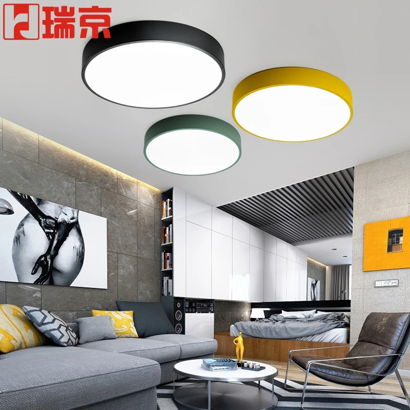 Nordic simple modern living room ceiling lamp personality LED bedroom balcony circular Ma Long color lamps and lanterns
Nordic simple modern living room ceiling lamp personality LED bedroom balcony circular Ma Long color lamps and lanterns