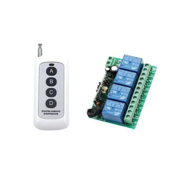 Latest DC12V 10A 4CH RF Wireless Remote Control System Receiver & Digital Remote Controller With 4 Buttons 200m Free Shipping
Latest DC12V 10A 4CH RF Wireless Remote Control System Receiver & Digital Remote Controller With 4 Buttons 200m Free Shipping