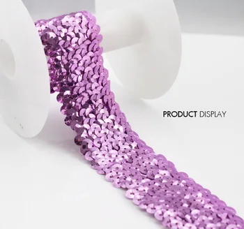 Beaded Fabric 4 Row Violet Sequin Elastic Stretch Lace Ribbon Applique Trim Sewing Supplies 20yard/T719
Beaded Fabric 4 Row Violet Sequin Elastic Stretch Lace Ribbon Applique Trim Sewing Supplies 20yard/T719