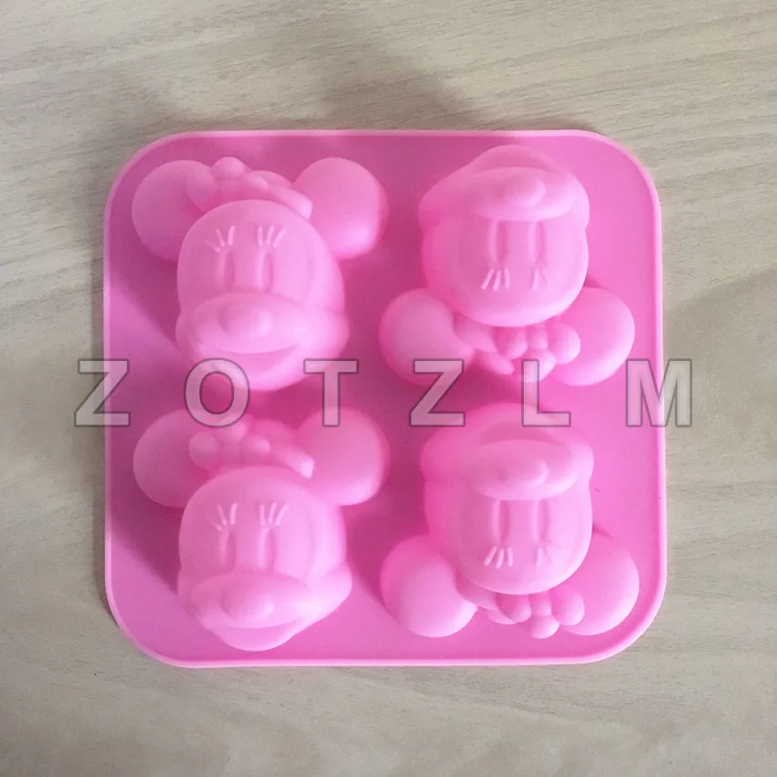 1 Piece 4 Cartoon Mouse Minnie Shape Silicone Cake Mold Cookie Candy Confectionery Soap Making Tools Kitchen Baking Tools GJD060
1 Piece 4 Cartoon Mouse Minnie Shape Silicone Cake Mold Cookie Candy Confectionery Soap Making Tools Kitchen Baking Tools GJD060