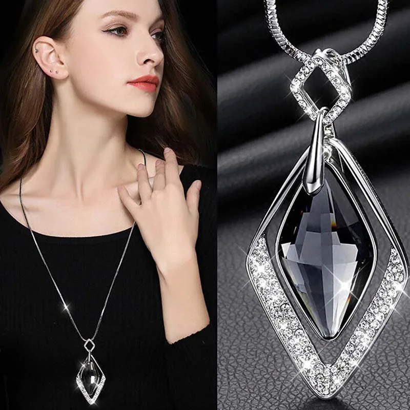 Long Necklaces For Women Collier Femme Geometric Statement Colar Maxi Fashion Crystal Jewelry Bijoux 2018 New Sweater Chain
Long Necklaces For Women Collier Femme Geometric Statement Colar Maxi Fashion Crystal Jewelry Bijoux 2018 New Sweater Chain