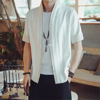 Loldeal Tang suit male robe Chinese style Vintage Baggy Cotton Linen Chemise Homme Half Sleeve Retro Tops Blouse Casual Shirts
Loldeal Tang suit male robe Chinese style Vintage Baggy Cotton Linen Chemise Homme Half Sleeve Retro Tops Blouse Casual Shirts