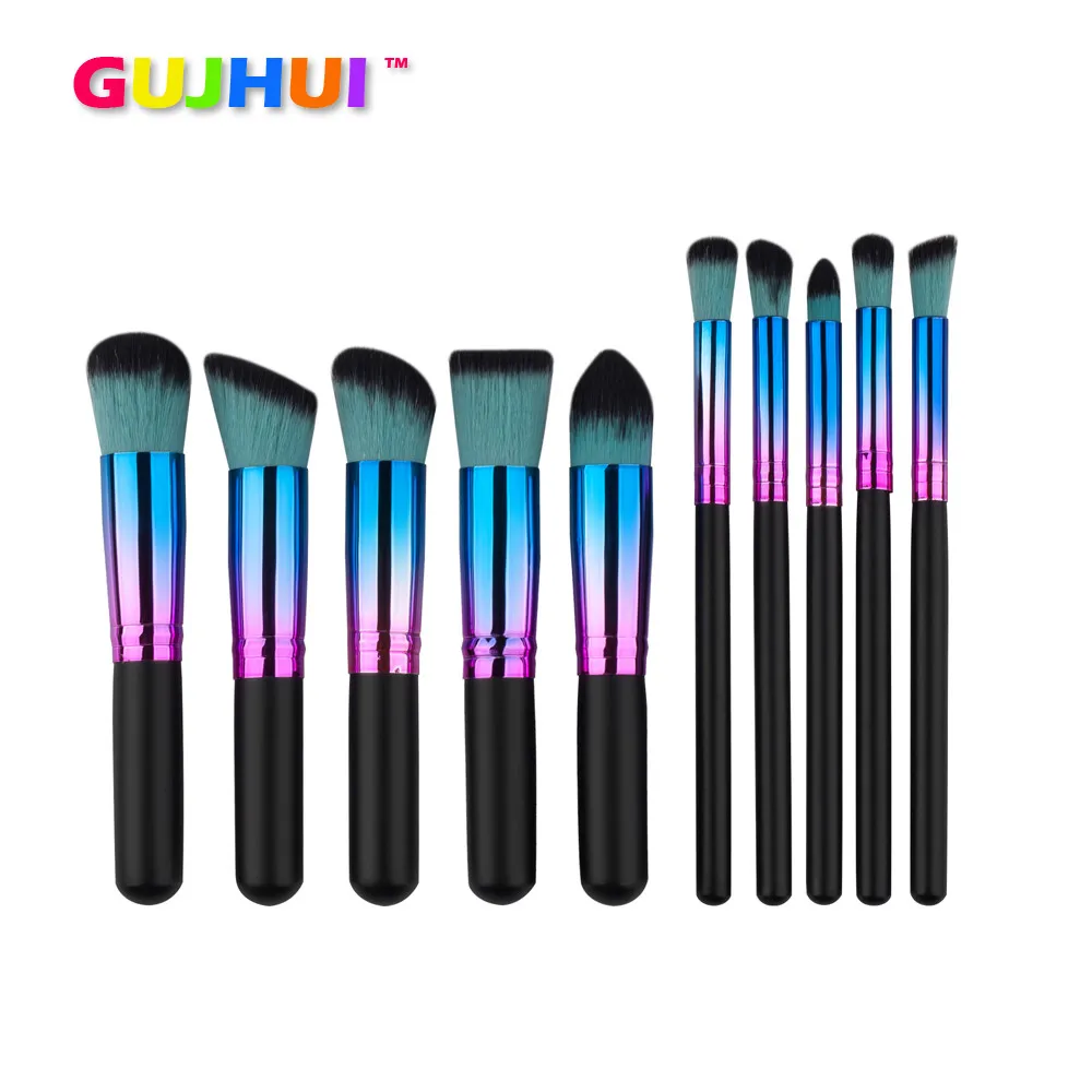 GUJHUI 10PCS Cosmetic Makeup Brush Brushes Set Foundation Powder Eyeshadow Make Up Brushes Tools Pincel Maquiagem
GUJHUI 10PCS Cosmetic Makeup Brush Brushes Set Foundation Powder Eyeshadow Make Up Brushes Tools Pincel Maquiagem