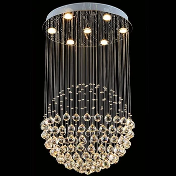 Modern K9 Large LED SphericLiving Room Crystal Chandeliers Lighting Fixture for Round Indoor Lamp Showcase Bedroom Hotel Hall
Modern K9 Large LED SphericLiving Room Crystal Chandeliers Lighting Fixture for Round Indoor Lamp Showcase Bedroom Hotel Hall