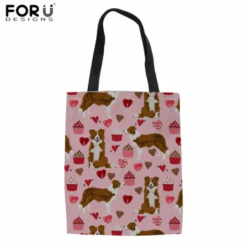 FORUDESIGNS Reusable Shopping Bag Border Collie Print Women's Tote Bag Teenager Girls Daily Cloth Bag Canvas Eco Bag Linen Bolsa
FORUDESIGNS Reusable Shopping Bag Border Collie Print Women's Tote Bag Teenager Girls Daily Cloth Bag Canvas Eco Bag Linen Bolsa