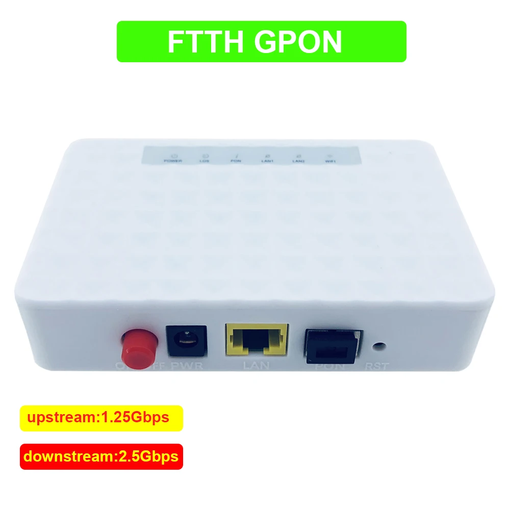 GPON Fiber device to user side ONU FTTO 1GE GPON 1port FTTH ONU ONT Single LAN Port OLT 1.25G Gpon ZTE Chipset Fiber t home FTTB
GPON Fiber device to user side ONU FTTO 1GE GPON 1port FTTH ONU ONT Single LAN Port OLT 1.25G Gpon ZTE Chipset Fiber t home FTTB