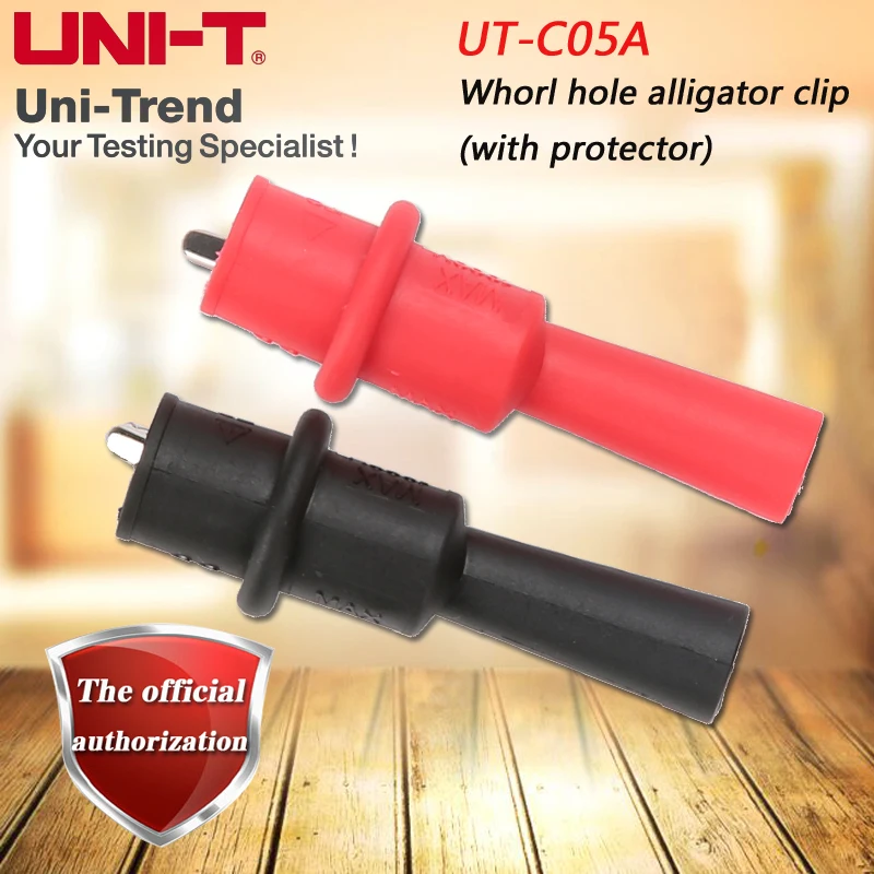 UNI-T UT-C05A threaded alligator clip (with sheath type) for UT501A, UT501B, UT525, UT526, etc.
UNI-T UT-C05A threaded alligator clip (with sheath type) for UT501A, UT501B, UT525, UT526, etc.