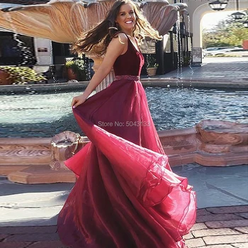 Elegant Organza A Line Prom Dresses V Neck Off The Shoulder Formal Prom Evening Gowns with Beaded Sash Backless Dress
Elegant Organza A Line Prom Dresses V Neck Off The Shoulder Formal Prom Evening Gowns with Beaded Sash Backless Dress