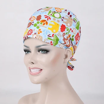 2017 Special Offer Women Woven Medical Uniforms Scrub New Animal Print 100% Cotton Women's Surgical Cap Nurse Medical Caps
2017 Special Offer Women Woven Medical Uniforms Scrub New Animal Print 100% Cotton Women's Surgical Cap Nurse Medical Caps