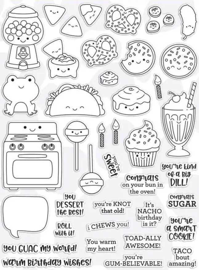 Food/Transparent Clear Stamps for DIY Scrapbooking/Card Making/Kids Christmas Fun Decoration Supplies ST0130
Food/Transparent Clear Stamps for DIY Scrapbooking/Card Making/Kids Christmas Fun Decoration Supplies ST0130