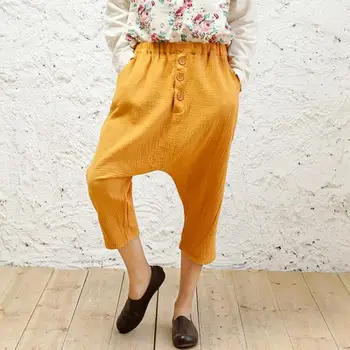 2017 Original Vintage Art Hip Hop Style Casual Cross-pants Elastic Waist Cotton Linen Loose Girl Trousers Calf-length Pants
2017 Original Vintage Art Hip Hop Style Casual Cross-pants Elastic Waist Cotton Linen Loose Girl Trousers Calf-length Pants