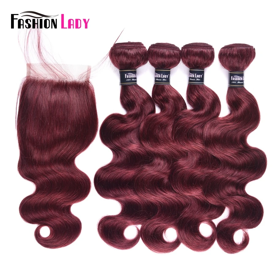 Fashion Lady Pre-Colored Brazilian Hair Bundles 3/4pcs With Lace Closure Bodywave Bundles 99j Bundles With Closure Non-Remy
Fashion Lady Pre-Colored Brazilian Hair Bundles 3/4pcs With Lace Closure Bodywave Bundles 99j Bundles With Closure Non-Remy