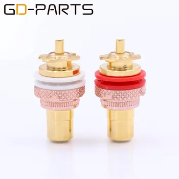 EIZZ 24K Gold Plated Brass Female RCA Connector Jack Socket Hifi DIY Audio Video Signal Cable Terminal Panel Chassis Mount
EIZZ 24K Gold Plated Brass Female RCA Connector Jack Socket Hifi DIY Audio Video Signal Cable Terminal Panel Chassis Mount