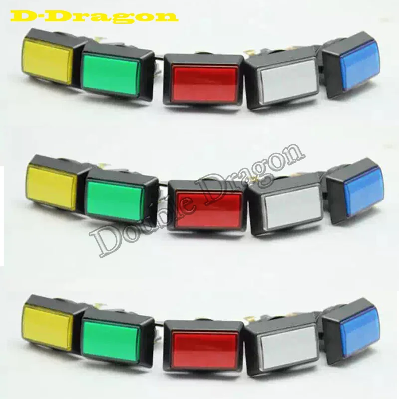 50pcs/lot red/blue/green/yellow/white rectangle 51mm*34mm lighted button Illuminated Push Button with microswitch
50pcs/lot red/blue/green/yellow/white rectangle 51mm*34mm lighted button Illuminated Push Button with microswitch