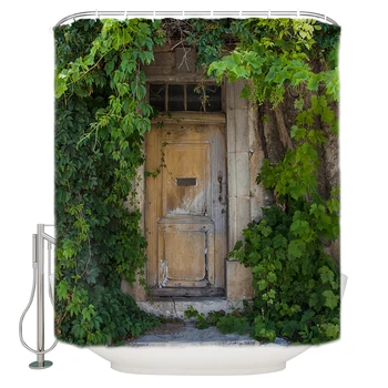 Provence Door Covered with Green Vines Extra Long Fabric Bath Shower Curtains Bathroom Decor Sets with Hooks
Provence Door Covered with Green Vines Extra Long Fabric Bath Shower Curtains Bathroom Decor Sets with Hooks