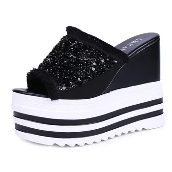 summer shoes new arrive women wedge sandals super high heel 11 cm black white women slippers platform women shoes
summer shoes new arrive women wedge sandals super high heel 11 cm black white women slippers platform women shoes