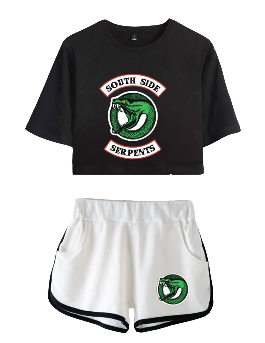2018 Summer American Drama River Valley Town RIVERDALE Female Models Large Size Sports and Leisure Cross-country Shorts Suit
2018 Summer American Drama River Valley Town RIVERDALE Female Models Large Size Sports and Leisure Cross-country Shorts Suit
