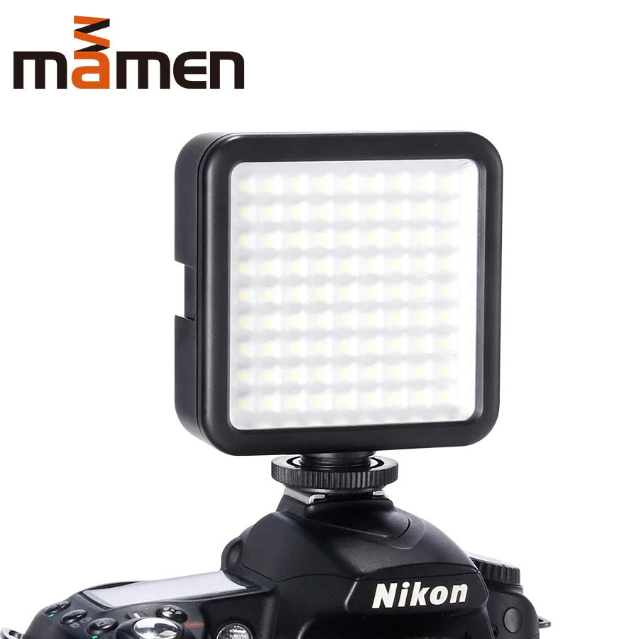 MAMEN LED Light W81 6000K Mini LED Video Camera Light Dimmable 81 LED Photographic Lighting Lamp for DSLR Canon Nikon Pentax
MAMEN LED Light W81 6000K Mini LED Video Camera Light Dimmable 81 LED Photographic Lighting Lamp for DSLR Canon Nikon Pentax