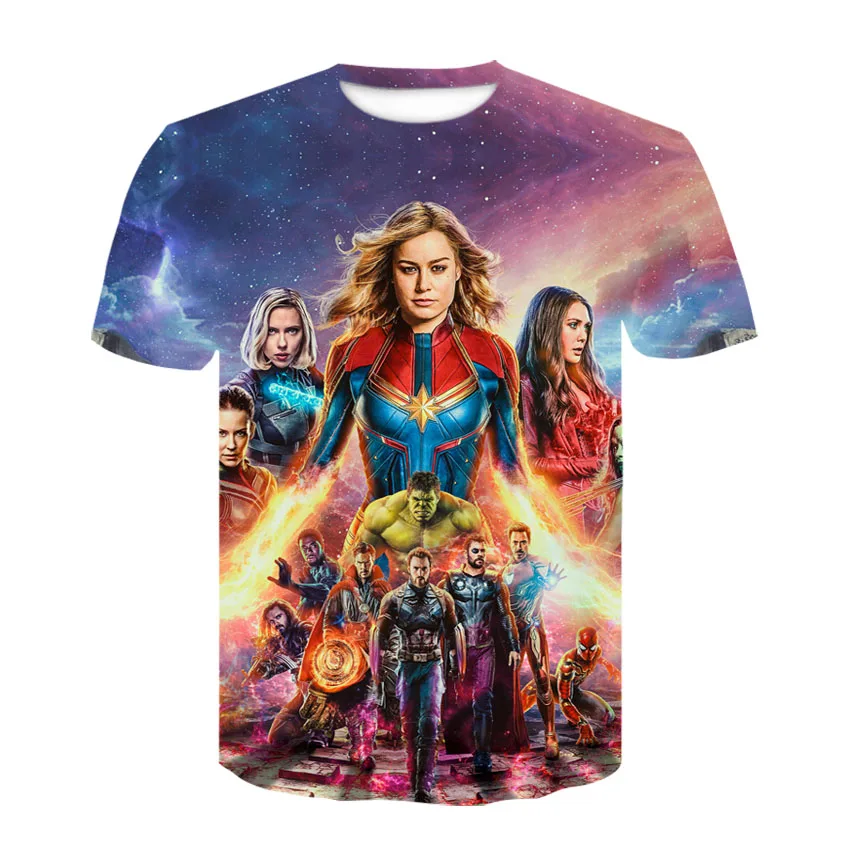 2019 summer new men's 3D printed T-shirt avenger 4 men's and women's printed T-shirt casual hip-hop T-shirt
2019 summer new men's 3D printed T-shirt avenger 4 men's and women's printed T-shirt casual hip-hop T-shirt