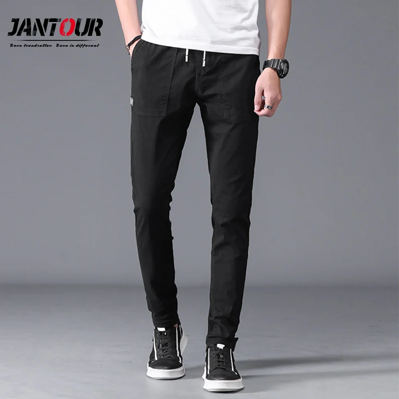 2019 New Spring summer Casual Men Pants Cotton Slim Straight Trousers mens Fashion Brand Lace black gary pant male size 28-38
2019 New Spring summer Casual Men Pants Cotton Slim Straight Trousers mens Fashion Brand Lace black gary pant male size 28-38
