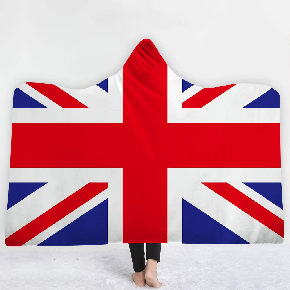 National flag Hooded Blanket For Adults Childs 3D Printed Portable Fleece Blanket Wearable Warm Throw Blanket For Home Travel
National flag Hooded Blanket For Adults Childs 3D Printed Portable Fleece Blanket Wearable Warm Throw Blanket For Home Travel