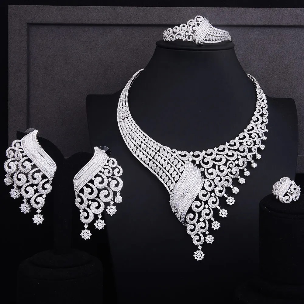 GODKI Luxury Climber Flower Women Nigerian Bridal Naija Bride Cubic Zirconia Necklace Dubai 4PCS Jewelry Set Jewellery Addiction
GODKI Luxury Climber Flower Women Nigerian Bridal Naija Bride Cubic Zirconia Necklace Dubai 4PCS Jewelry Set Jewellery Addiction