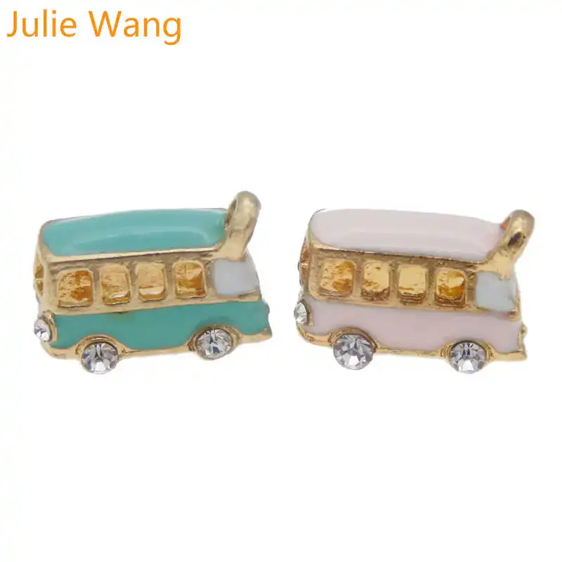 Julie Wang 6pc School Bus Design Gold Base Enamel Necklace Charms Pendants DIY Bracelet Hanging Jewelry Craft Findings Accessory
Julie Wang 6pc School Bus Design Gold Base Enamel Necklace Charms Pendants DIY Bracelet Hanging Jewelry Craft Findings Accessory