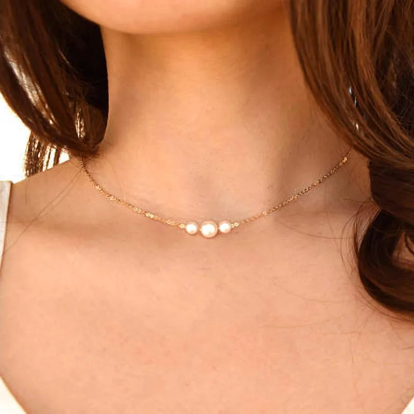 Hot Simple Imitation Pearls Choker Necklaces Wedding Bride Jewelry Women's Chocker Necklace Female Party Gift
Hot Simple Imitation Pearls Choker Necklaces Wedding Bride Jewelry Women's Chocker Necklace Female Party Gift