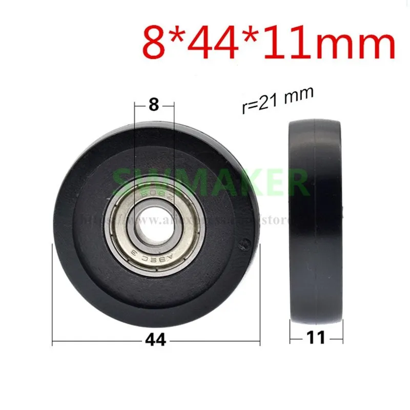 1pcs 8*44*11mm 608 rubber-coated TPU PU bearing pulley mechanical roller hard rubber guide wheel, silent wear resistance
1pcs 8*44*11mm 608 rubber-coated TPU PU bearing pulley mechanical roller hard rubber guide wheel, silent wear resistance