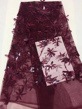 3 D Flowers French African Lace Fabric Guipure Sequined wine red Cord Tulle Nigerian Tissu Mesh India Lace For Wedding Dress
3 D Flowers French African Lace Fabric Guipure Sequined wine red Cord Tulle Nigerian Tissu Mesh India Lace For Wedding Dress