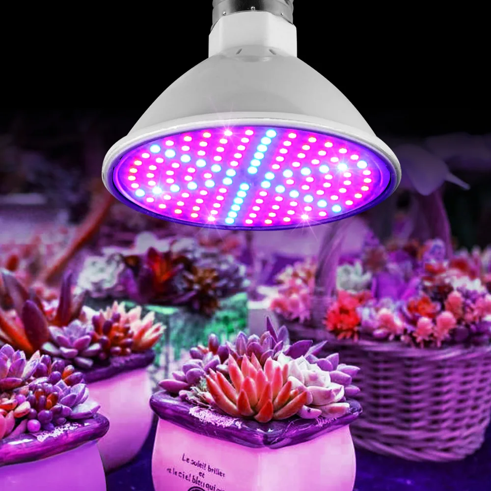 60 120 200 LEDs Grow Light E27 AC85V-265V bulb full Spectrum LED Hydroponics lamp For Vegetable Seedlings Greenhouse Plant Light
60 120 200 LEDs Grow Light E27 AC85V-265V bulb full Spectrum LED Hydroponics lamp For Vegetable Seedlings Greenhouse Plant Light
