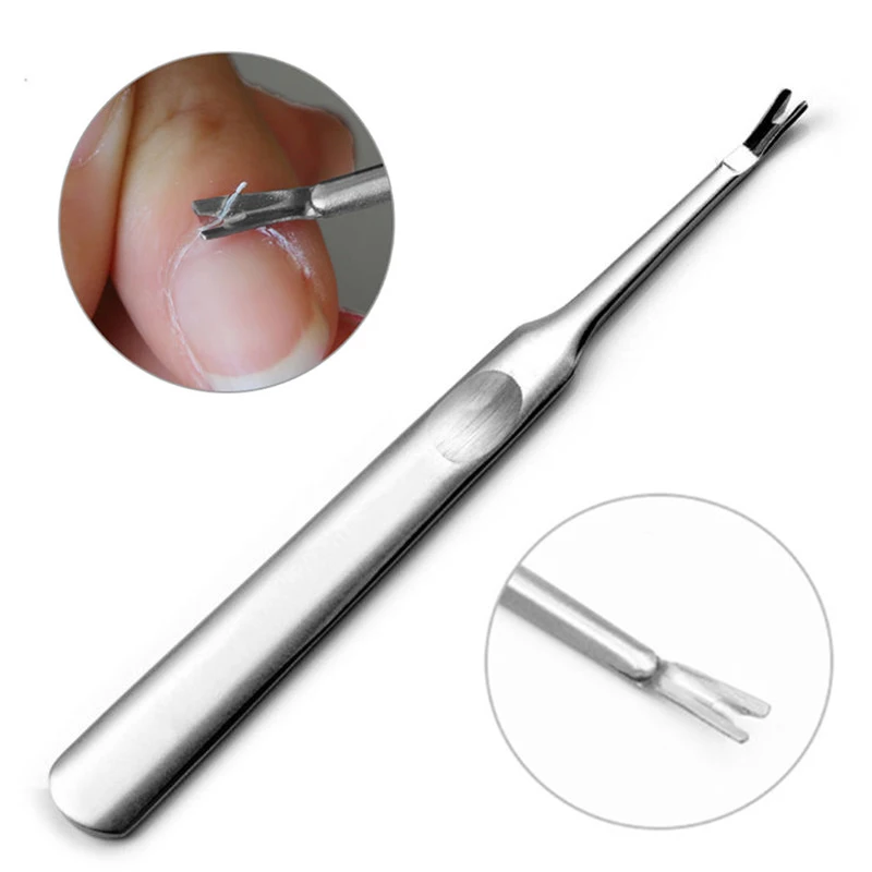 11cm Stainless Steel Cuticle Remover Silver Dead Skin Cuticle Pusher Trimmer Pedicure Nail Art Tool