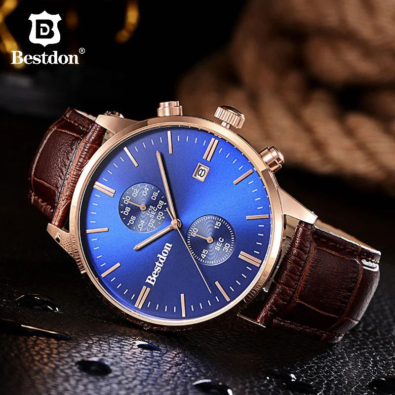 Bestdon Multifunctional Sports Men's Watch Retro Luminous Chronograph Quartz Watches Waterproof Leather Relogio Masculino Brand 
Bestdon Multifunctional Sports Men's Watch Retro Luminous Chronograph Quartz Watches Waterproof Leather Relogio Masculino Brand