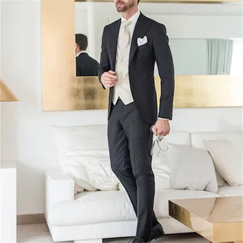 Custom Men's Suit Stylish With Long Jacket Best For Weddings Handsome Men's Show Tuxedos 3 Piece (Jacket+Pants+Vest)
Custom Men's Suit Stylish With Long Jacket Best For Weddings Handsome Men's Show Tuxedos 3 Piece (Jacket+Pants+Vest)