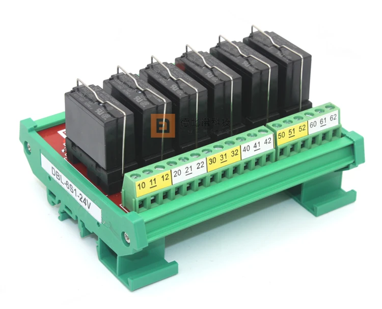 6 Channel Relay Module 24VDC I/O Rack Module Circuit Board 1NO1NC 6 Channel Relay Module 24VDC I/O Rack Module Circuit Board 1NO1NC<br><br>Aliexpress