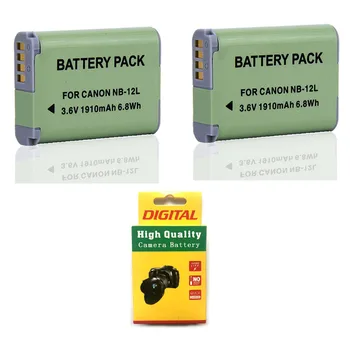 Lot 2PCS 3.6V 1910mAh NB-12L NB12L NB 12L Camera Battery For Canon PowerShot G1 X Mark II N100 VIXIA Mini X Camcorders
Lot 2PCS 3.6V 1910mAh NB-12L NB12L NB 12L Camera Battery For Canon PowerShot G1 X Mark II N100 VIXIA Mini X Camcorders