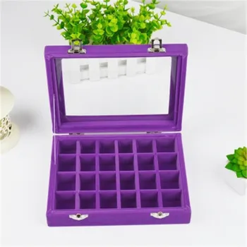 Velvet Glass Jewelry Display Box 20*15*4.5cm Jewelry Tray Holder Casket Storage Organizer 2017 Earrings Ring Box in Purple Color
Velvet Glass Jewelry Display Box 20*15*4.5cm Jewelry Tray Holder Casket Storage Organizer 2017 Earrings Ring Box in Purple Color