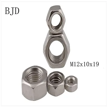 5pcs DIN934 M12x10x19 12mm nut tainless steel metric thread M12 nut hexagon nuts lock screw bolt nut free shipping
5pcs DIN934 M12x10x19 12mm nut tainless steel metric thread M12 nut hexagon nuts lock screw bolt nut free shipping