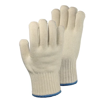 Double thickening white cotton heat resistant glove working safety glove oven mitt
Double thickening white cotton heat resistant glove working safety glove oven mitt