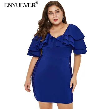 Enyuever Plus Size Formal Dress Women Evening Party See Through Sleeve Vestidos Runway Bodycon Pencil Mini Dress Sexy Club Wear
Enyuever Plus Size Formal Dress Women Evening Party See Through Sleeve Vestidos Runway Bodycon Pencil Mini Dress Sexy Club Wear