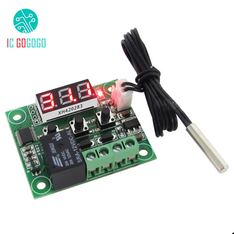 Red Blue 0.28 inch XH-W1209 Digital LED Display Thermostat Temperature Controller Switch Module Micro Board -50-110 Celsius
Red Blue 0.28 inch XH-W1209 Digital LED Display Thermostat Temperature Controller Switch Module Micro Board -50-110 Celsius